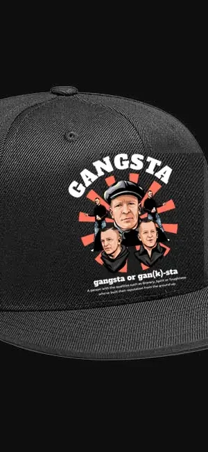 Gangsta Baseball Cap (Black)