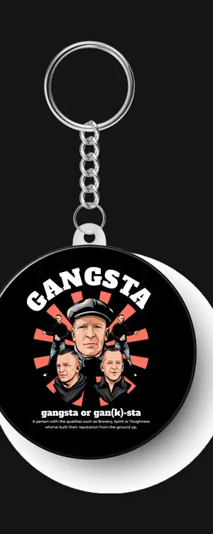 Gangsta Keyring (Black)